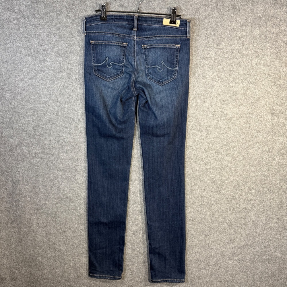 AG Adriano Goldschmied The Prima Mid Rise Cigarette Jeans Dark Wash Women's Size - Picture 3 of 12